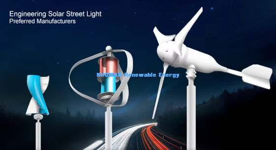 100W-200W Wind-Solar Hybrid Street Light with IP65 Waterproof and 12hrs*365days Working Time for Off-Grid Roads