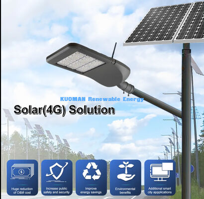 Smart Solar Street Light with 4G IoT, Centralized Management & IP66 Waterproof for Smart Cities