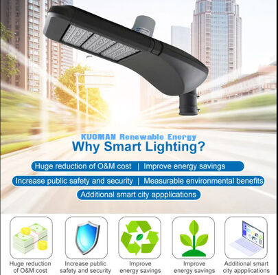 IP66 Waterproof Smart LED Street Lighting , Solar Highway Lights Outdoor