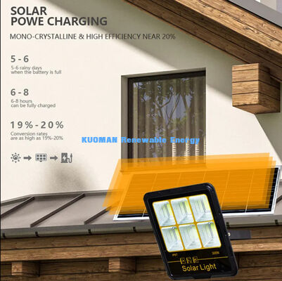 Waterproof Solar Flood Light 200W 300W 400W LED Solar Garden Floodlight