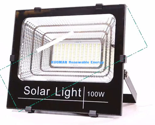 High Lumen Output Solar Flood Light with IP65 Waterproof and Remote Control Option for Outdoor Lighting