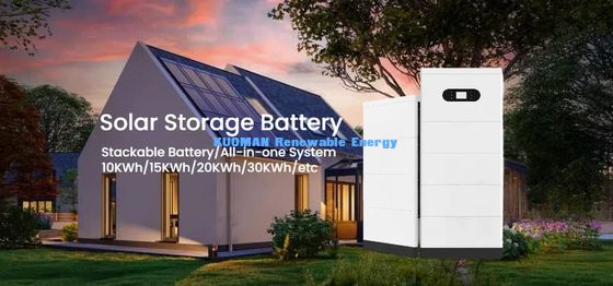 KM New Power 51.2V 400Ah Stackable LiFePO4 Battery for Home Energy Storage with Grade A Cells and Intelligent BMS Protection