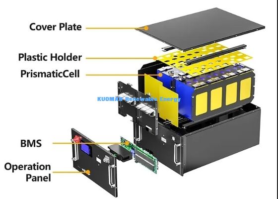 48V 200Ah LiFePO4 Battery Rack Module with 8000 Deep Cycles and UL CE Certification for Home Battery Storage