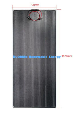 200W Monocrystalline Silicon Flexible Solar Panel with IP67 Waterproof Carbon Fiber Design