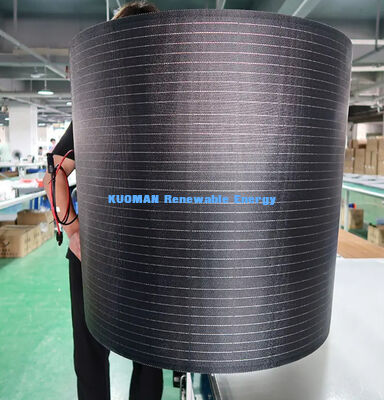 200W Monocrystalline Silicon Flexible Solar Panel with IP67 Waterproof Carbon Fiber Design