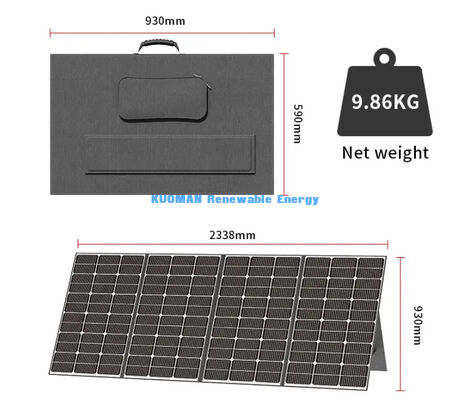 400W 40.3V Foldable Solar Charger Portable Folding Solar Panel for Camping and Hiking