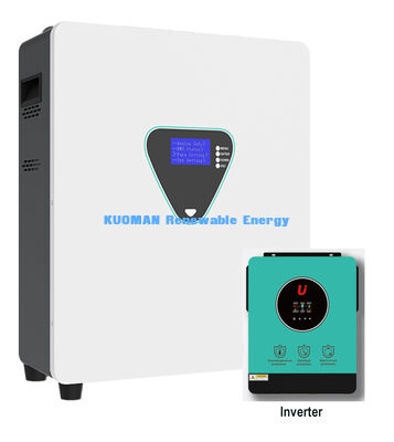 Wall-Mounted LiFePO4 Solar Energy Storage Battery with 6000 Cycles and 25.6/51.2V for Home Backup