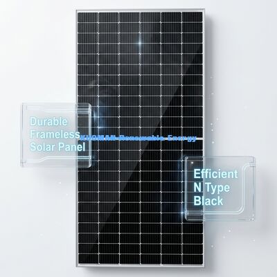 N Type 415 Watt Solar Panel with 22% Efficiency for Residential and Commercial Use