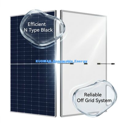 N Type Monocrystalline Solar Panel with IP65 Weather Resistance for Home and Commercial Use