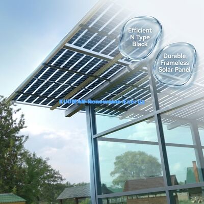 540W 550W Mono Perc Solar Panel with 22% Efficiency and Frameless Glass Design