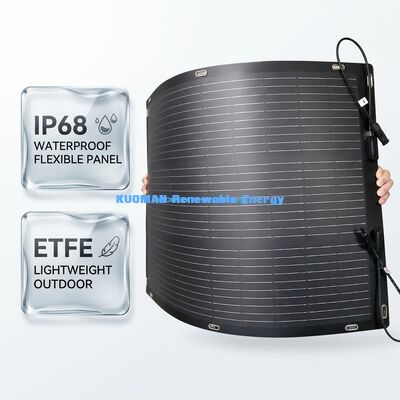 Lightweight 100W Flexible ETFE Solar Panel for RV Travel and Outdoor Adventures