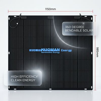 200W Eco Friendly Flexible Solar Panel with IP67 Rated Junction Box for Zero Carbon Footprint
