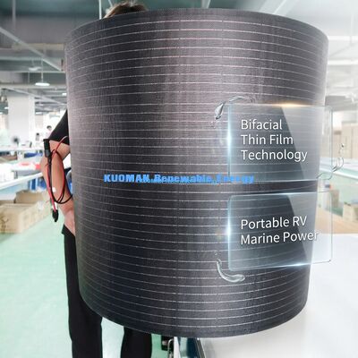200W Monocrystalline Silicon Flexible Solar Panel with IP67 Waterproof Carbon Fiber Design