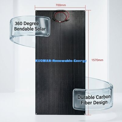 100W 210W IP68 Waterproof Flexible Solar Panel Thin Film Photovoltaic Panel for Travel and Housing