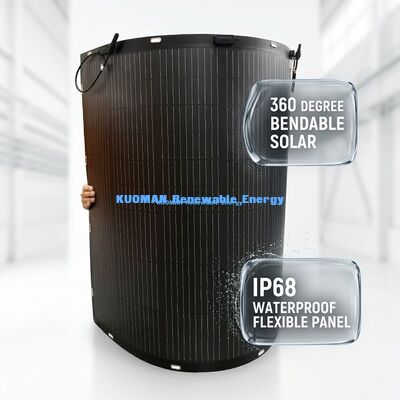 200W Eco Friendly Flexible Solar Panel with IP67 Rated Junction Box for Zero Carbon Footprint