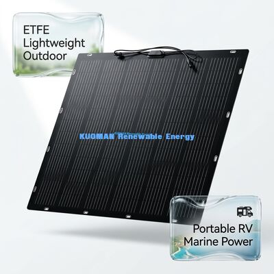 100W IP68 Waterproof 360° Bendable Flexible Solar Panel for Roof and Boats with FCC Certification