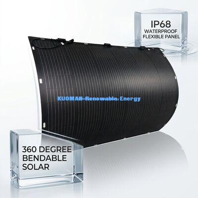 210W Ultra-Thin IP65-rated Flexible Solar Panel for RV Marine and Off Grid Use