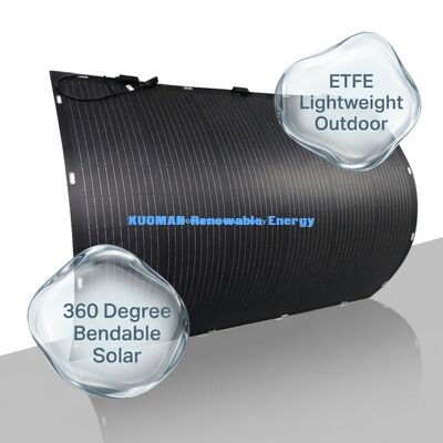 800W Flexible Solar Panel with IP68 Waterproof and 360 Degree Bendable for Roof RV Marine