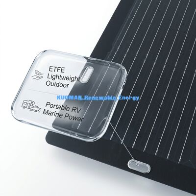 50W Monocrystalline Flexible Solar Panel with Easy Peel-and-Stick Adhesive Backing for Outdoor Adventures