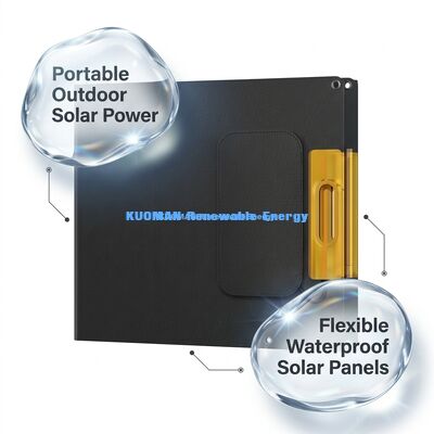 200W IP68 Waterproof 360° Bendable Portable Folding Solar Panel for Emergency Energy Supply