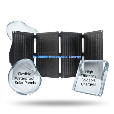 40W Ultra-Lightweight Weatherproof Solar Charger with High-Efficiency IBC Cells