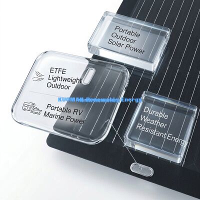 50W Monocrystalline Flexible Solar Panel with Easy Peel-and-Stick Adhesive Backing for Outdoor Adventures