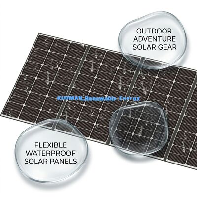 400W Portable Solar Charger with IP68 Waterproof and Adjustable Kickstand for Camping and Hiking