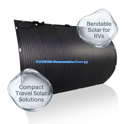 800W Flexible Solar Panel with IP68 Waterproof and 360 Degree Bendable for Roof RV Marine