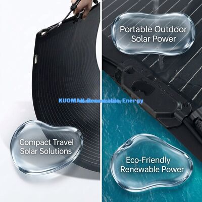 100W ETFE Coated Bendable Flexible Solar Panel for Mountaineering and Overlanding