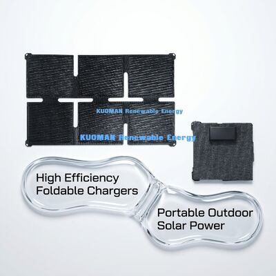 30W ETFE Solar Panel with 25% Efficiency, Weather-resistant and Foldable Design for Outdoor Use