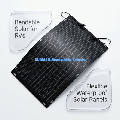 Lightweight 100W Flexible ETFE Solar Panel for RV Travel and Outdoor Adventures