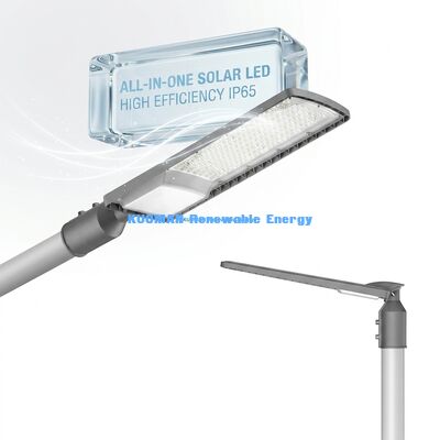 50W-200W Solar LED Street Light Outdoor IP66 Waterproof with 50000 Hours Lifetime for Parking Lots and Highways