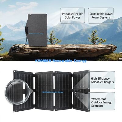40W ETFE IP67 Waterproof Portable Foldable Solar Panel Charger with USB Type-C