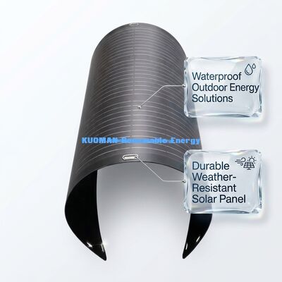 100 Watt 360 Degree Bendable Flexible Solar Panel IP68 Waterproof for Boat Yacht Roof Tent Car