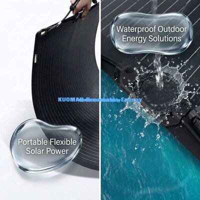100W ETFE Coated Bendable Flexible Solar Panel for Mountaineering and Overlanding