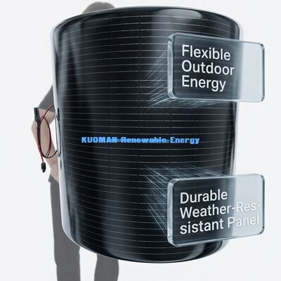 200W Monocrystalline Silicon Flexible Solar Panel with IP67 Waterproof Carbon Fiber Design