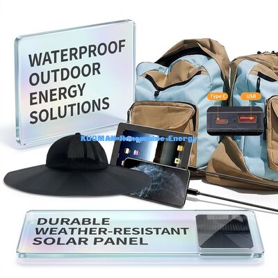 Folding Portable Solar Cap with 22% Efficiency and 13W Power - Rechargeable Solar Hat with USB-A and Type-C Output