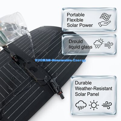 100W ETFE Coated Bendable Flexible Solar Panel for Mountaineering and Overlanding