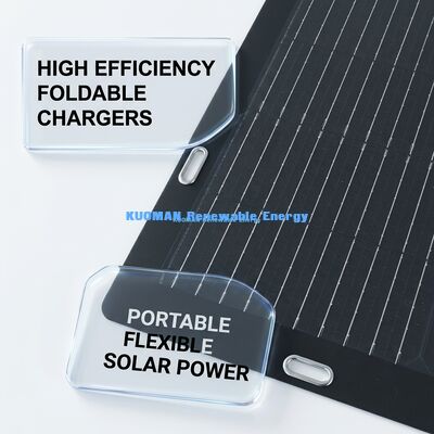 50W Monocrystalline Flexible Solar Panel with Easy Peel-and-Stick Adhesive Backing for Outdoor Adventures
