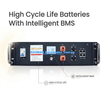 KM New Energy 51.2V 100Ah LiFePO4 Home Power Storage Battery UL9540A UL1973 Certified for Solar Systems