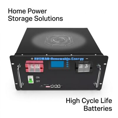 48V 200Ah LiFePO4 Battery Rack Module with 8000 Deep Cycles and UL CE Certification for Home Battery Storage