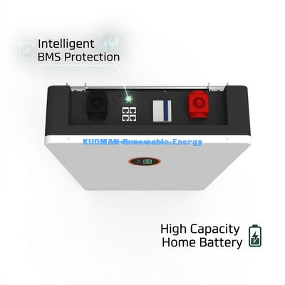 48V 100AH LiFePO4 Home Battery with Real-time Monitoring and 10-Year Warranty for Solar Power Systems