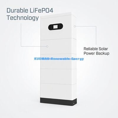 KM New Power 51.2V 400Ah LiFePO4 Home Battery Storage System with 10.24KWh~30.72KWh Capacity and 6000 Cycles Life