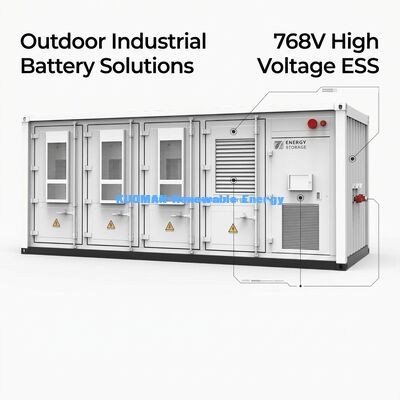 215KWh Commercial ESS with LiFePO4 Battery and 10,000 Cycles for Industrial Energy Storage