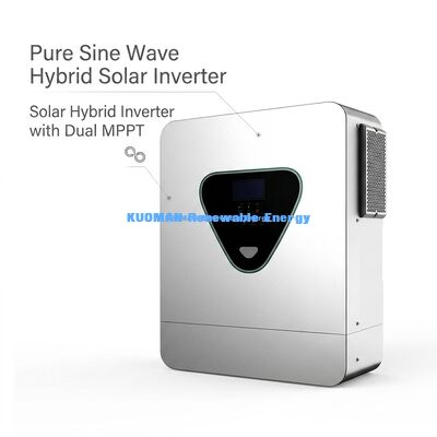 11KVA Pure Sine Wave Hybrid Solar Inverter with Dual MPPT and Lithium Battery Support
