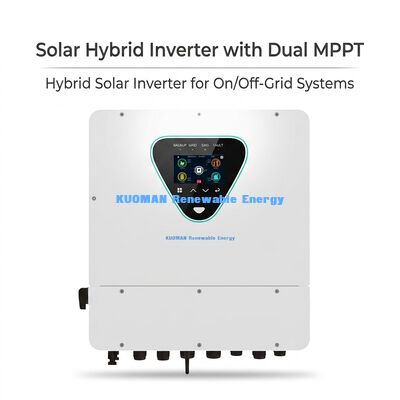 6KW Solar Hybrid Inverter with Dual MPPT and IP65 Rating for Home and Commercial Use