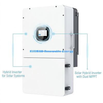 BSR Series 36kW High PV Input Three-Phase Hybrid Solar Inverter with Lithium Battery & IP65 Protection