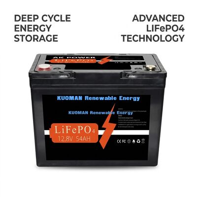 12V 50Ah LiFePO4 Lithium Battery with 691.2Wh Energy and Prismatic Cells for Deep Cycle Applications