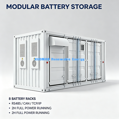 Long Life Containerized Battery Energy Storage 10000 Cycles Intelligent Thermal Management ESS