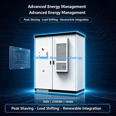 768V 215kWh Microgrid Energy Storage System | Robust Outdoor Cabinet LiFePO4 Battery ESS